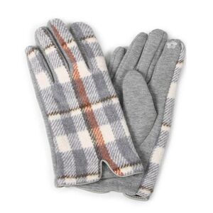 LIB NEW YORK || womans TOUCH SCREEN PLAID GLOVES ONE SiZE Fit ALL